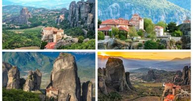 Скелі Метеори. Печера Теопетра. Греція